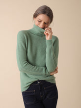 Load image into Gallery viewer, Indi &amp; Cold Roll neck Mohair knit in Verde
