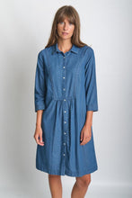 Load image into Gallery viewer, BIBICO Amelie shirt dress in Denim - CW CW 
