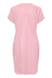 Part Two Aminas linen dress in Fresh pink - CW CW 
