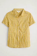 Load image into Gallery viewer, Seasalt Mrs Treloar cotton shirt Seaweed String Dark Hay
