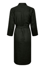 Load image into Gallery viewer, Part Two Barbette pure linen shirt dress in Black - CW CW 
