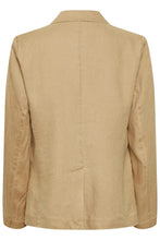 Load image into Gallery viewer, Part Two Blaire pure linen blazer in Tannin - CW CW 
