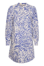 Load image into Gallery viewer, Part Two Maddin Cotton dress in Blue Wing Print
