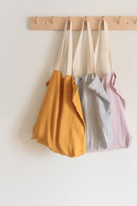 ese O ese Linen tote bag in Mustard - CW CW 