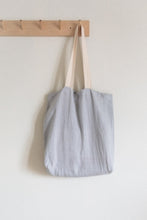 Load image into Gallery viewer, ese O ese linen tote bag in Dusty blue - CW CW 
