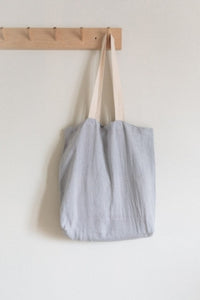 ese O ese linen tote bag in Dusty blue - CW CW 