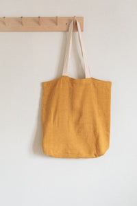 ese O ese Linen tote bag in Mustard - CW CW 