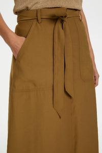Part Two Boa casual belted A-line skirt in Butternut - CW CW 
