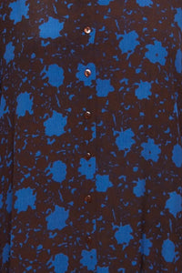 Ichi Cripsa printed belted shirt dress Coffee Bean Flower