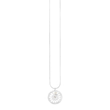 Load image into Gallery viewer, Dansk Copenhagen Daisy mini pendant adjustable necklace in Silver - CW CW 
