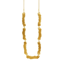 Load image into Gallery viewer, Dansk Copenhagen Edge detail necklace in Gold - CW CW 
