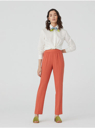 Nice things Elastic waistband trousers in Coral - CW CW 