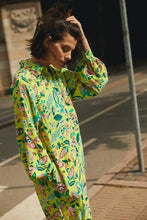 Load image into Gallery viewer, Part Two Shira relaxed shirt dress Green Oasis Craft
