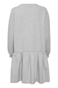 Part Two Elvia jersey sweat shirt dress in Grey Melange