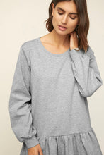 Load image into Gallery viewer, Part Two Elvia jersey sweat shirt dress in Grey Melange
