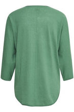 Load image into Gallery viewer, Part Two Hido linen blend lightweight knit jumper in Green - CW CW 
