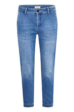 Load image into Gallery viewer, Part Two Soffia denim casual trouser Light Blue Indigo
