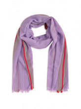 Load image into Gallery viewer, Nice things Contrast edges scarf in Lavender - CW CW 
