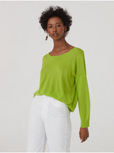 Load image into Gallery viewer, Nice things Open knit jumper in Lime green - CW CW 
