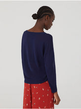 Load image into Gallery viewer, Nice things Open knit jumper in Navy - CW CW 

