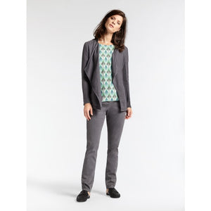 Sandwich Open linen jacket in Anthracite - CW CW 
