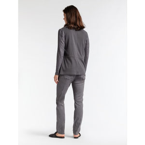 Sandwich Open linen jacket in Anthracite - CW CW 