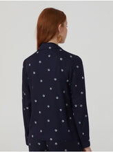 Load image into Gallery viewer, Nice things Mother-pearl print Tencel blazer in Navy - CW CW 
