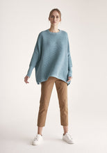 Load image into Gallery viewer, Paisie Ribbed oversize jumper in Duck Egg - CW CW 
