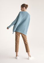 Load image into Gallery viewer, Paisie Ribbed oversize jumper in Duck Egg - CW CW 
