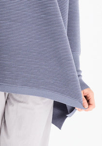 Paisie Ribbed oversized jumper in Indigo - CW CW 
