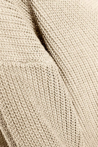 Part Two Petrona relaxed look textured summer knit pullover in Parchment - CW CW 