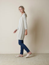 Load image into Gallery viewer, Indi &amp; cold longline ribbed cardigan in Ecru - CW CW 
