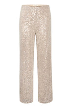 Load image into Gallery viewer, Part Two Tatianas sequin trouser Silver
