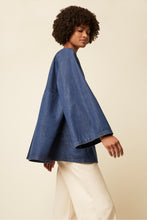 Load image into Gallery viewer, Great Plains Silvio denim kimono style jacket in Mid blue - CW CW 
