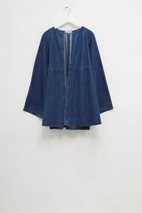 Great Plains Silvio denim kimono style jacket in Mid blue - CW CW 