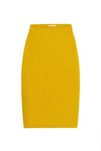 SKFK Anue textured organic cotton pencil skirt in Yellow - CW CW 