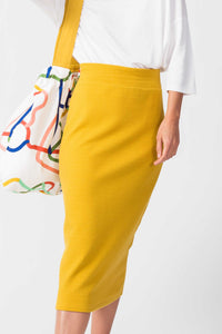 SKFK Anue textured organic cotton pencil skirt in Yellow - CW CW 