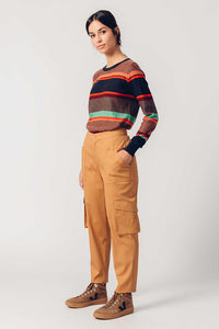SKFK Iradi horizontal multi texture knit in Multicolour