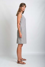 Load image into Gallery viewer, BIBICO Linen Tara shift dress in Ticking stripe - CW CW 
