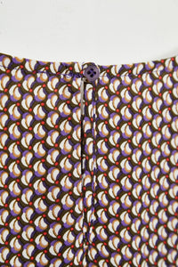 ese O ese Edie geometric print blouse Purple