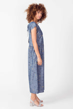 Load image into Gallery viewer, SKFK Aiora tie back jumpsuit in printed Chambray blue - CW CW 
