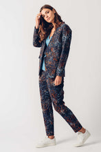 Load image into Gallery viewer, SKFK Hize autumnal print sateen trousers in Black Multi
