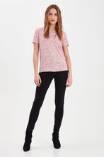 Load image into Gallery viewer, Ichi Casual fit ditsy print t-shirt in Baroque rose - CW CW 
