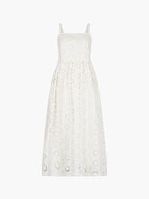Load image into Gallery viewer, Great Plains Daisy cut out midi sundress Milk
