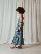 Load image into Gallery viewer, Indi &amp; Cold Smocked detail sundress Retro Wild Poppy Azul

