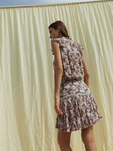 Load image into Gallery viewer, Indi &amp; Cold Floral retro georgette skirt Dusky Neutrals

