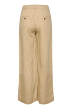 Load image into Gallery viewer, Part Two Ninnes wide leg linen trousers White Pepper
